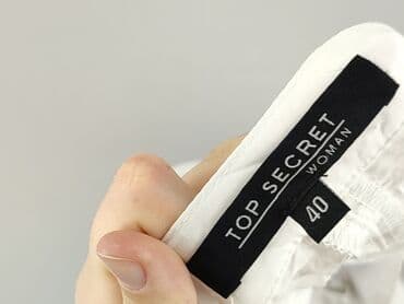 Women: Top Secret, Material trousers for women, size L (EU 40) — 4