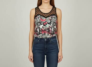 bluzki z transparentnymi rękawami: Women's blouse, size S — 1