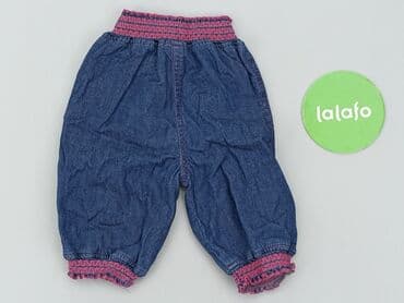 ccc kapcie inblu: Denim pants, St.Bernard, 6-9 months, condition - Very good — 3