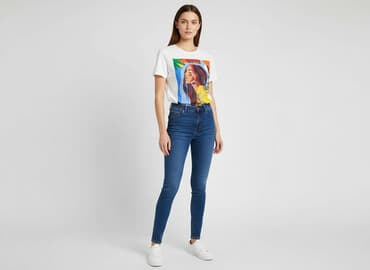 bluzki z krótkim rękawem mohito: Mohito, T-shirt damski, rozmiar S — 1