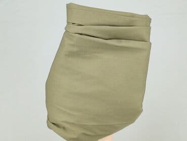 szerokie spodnie khaki: Spodnie materiałowe damskie, M — 5