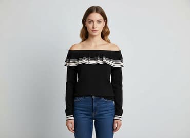 sukienka z poduszkami na ramionach h m: H&M, Women`s sweater, size S — 1