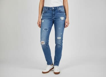 calvin klein jeans espadryle: Calzedonia, Jeansy damskie, rozmiar S — 7