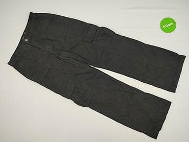 cargo wide leg: Spodnie cargo damskie, rozmiar M — 2