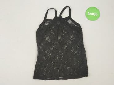 czarne bluzki z koronką plus size: Жіноча блуза, розмір S — 4