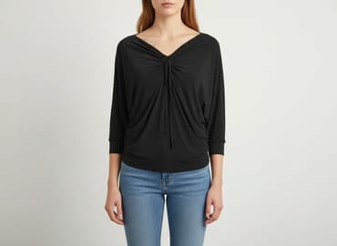 czarne sandały płaskie ccc: Bluzka damska, rozmiar S — 8