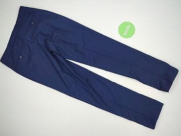 simple: Męskie spodnie garniturowe w kolorze granatowym - Krój: klasyczny — 3