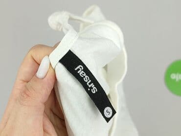 białe koturny sandały ccc: Sinsay, Top damski, rozmiar S — 5