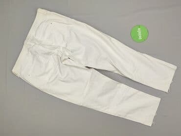 zalando białe jeansy damskie: SZACHOWNICA, Spodnie materiałowe damskie, rozmiar XL — 3