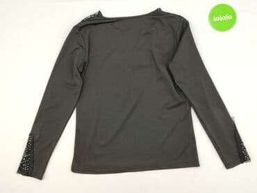 bluzka czarna z tiulem: Women's blouse, size L — 4