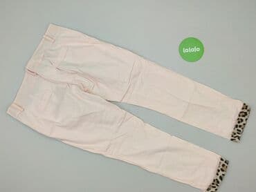 srebrne legginsy: Spodnie materiałowe damskie, L — 3