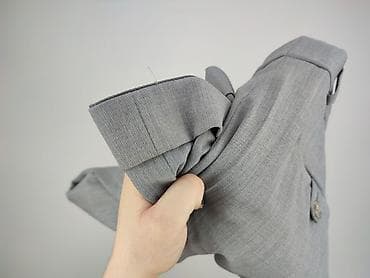 pull jeans: Męskie spodnie garniturowe MASS - Kolor: jasnoszary, delikatna — 6