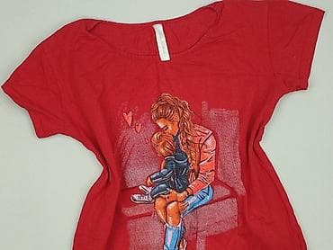 bluza czerwona: T-shirt damski, rozmiar S — 1