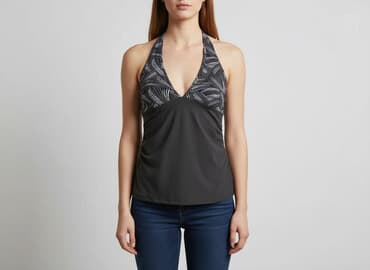 stroje kąpielowe dwuczęściowe wysokie majtki: Top damski, rozmiar S — 6