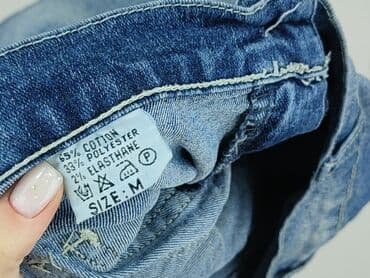 jeansy plus size wysoki stan: Spódnica damska, M — 5