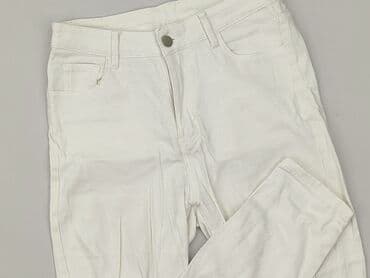 biale szerokie jeansy: Shein, Jeansy damskie, rozmiar S — 1