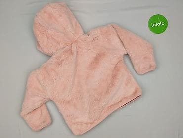 dresy armani: Różowa pluszowa bluza/kurtka z kapturem dla dziewczynki - Marka — 3