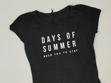 czarne koszulki damskie z nadrukiem: Sinsay, Футболка жіноча, розмір S — 2