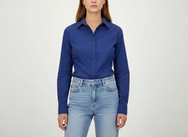 granatowe bluzki wizytowe: Koszula damska, rozmiar M — 7