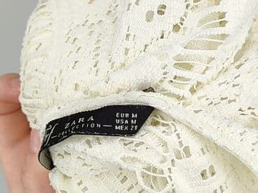 niebieska satynowa sukienka zara: Zara, Жіноча блуза, розмір M — 5