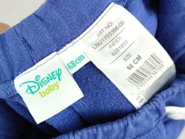 czarne woskowane spodnie: Spodnie dresowe, Disney, 3-6 miesięcy, stan - Bardzo dobry — 4