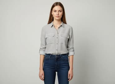 koszula w paski bershka: Koszula damska, rozmiar M — 6