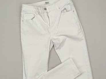 biale szerokie jeansy: Toxik3, Jeansy damskie, rozmiar L — 1