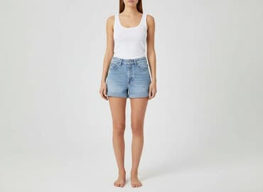 krótkie spodenki jeansowe hm: H&M, Szorty damskie, rozmiar S — 8