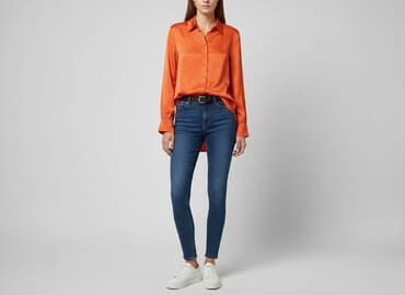 czerwona koszula damska reserved: Reserved, Women`s shirt, size XS — 1