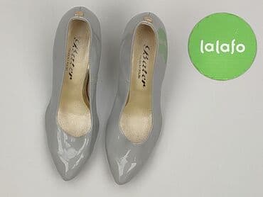 biale buty z kokardą: Półbuty damskie, rozmiar 37 — 2