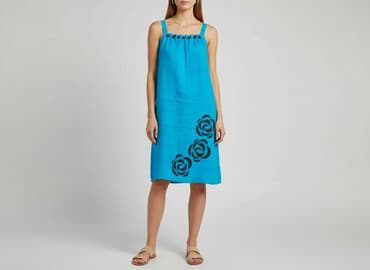 lidl sukienki lniane: Sukienka damska, rozmiar L — 7