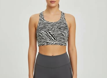 spodnie w panterkę sinsay: Sinsay, Top damski, rozmiar M — 1