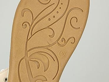 jasne buty: Sandały damskie, rozmiar 40 — 5