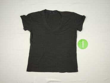 czarne t shirty w serek damskie: T-shirt damski, rozmiar M — 2