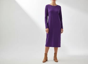 mango sukienka fioletowa: H&M Basic, Sukienka damska, rozmiar M — 7