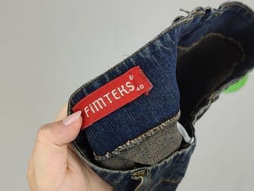 spódniczka dżinsowe z wysokim stanem: Spódnica damska, rozmiar L — 4