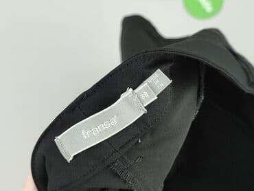 czarne spodnie z wysokim stanem reserved: Fransa, Spodnie materiałowe damskie, M — 4