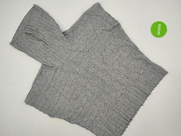 sweter dekolt serce: Ponczo damskie, rozmiar One size — 2