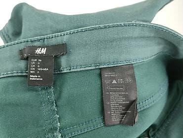 moda h: H&M, Material trousers for women, size S — 5