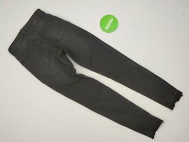 dżinsy z wysokim stanem czarne: SZACHOWNICA, Jeansy damskie, rozmiar S — 4