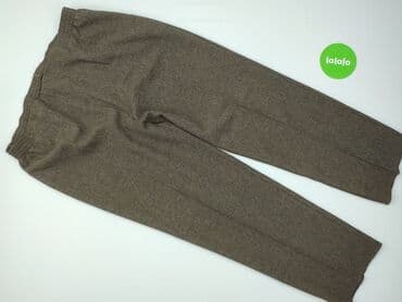 jeansy damskie podarte: Material trousers for women, size 2XL (EU 44) — 2
