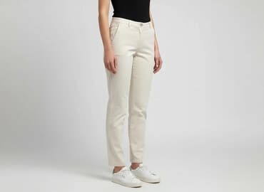 szerokie spodnie pepco: Spodnie materiałowe damskie, rozmiar S — 5