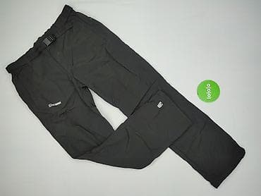 essentials spodnie: Męskie spodnie trekkingowe ALTISPORT, rozmiar L - Kolor: czarny - — 2