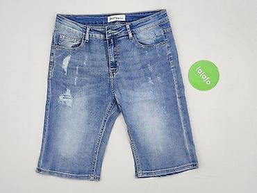 kurtka jeansowa patchwork: Denim, Szorty damskie, rozmiar M — 2