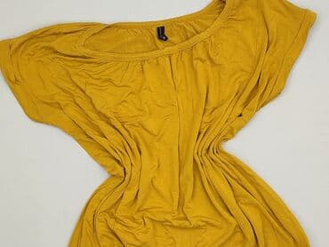 żółte bluzki z krótkim rękawem: Pure, Bluzka damska, rozmiar M — 1
