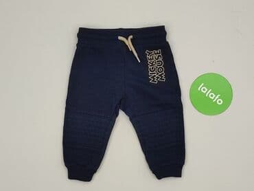 krótkie spodenki niemowlęce 74: Sweatpants, Disney, 6-9 months, condition - Very good — 2