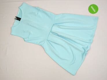 sukienki błękitna na wesele rękawek: Sukienka damska, rozmiar S — 2