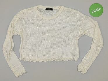 sweter z transparentnymi rękawami: Bershka, Sweter damski, rozmiar M — 2