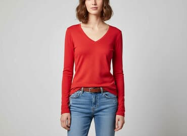 piękne czerwone sukienki na wesele: Love To Lounge, Bluzka damska, rozmiar XS — 6