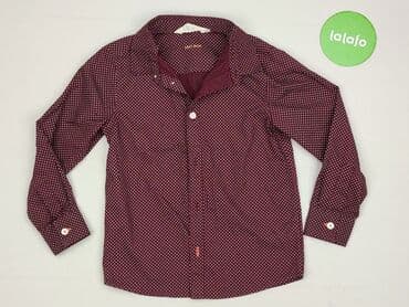 sukienka w pepitkę h: Shirt 5-6 years, condition - Perfect, pattern - Peas, color - Claret — 2